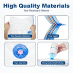 HOUSE DAY 22 Pack Vacuum Seal Bags For Clothing Travel, 80% Space Saving Travel Vacuum Bags with Electric Pump, Vacuum Storage Bags For Clothes, Comforters, Blankets, Moving, Storage & Organization
