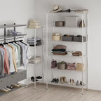 Wire Shelving Kit | NSF Commercial Storage Rack Unit (6-Tier | 96" Height, 18" Deep x 48" Wide)