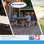 Suncast Outdoor Storage Box - 73 Gallon Cyberspace Resin Wicker Deck Box with Lockable Lid, Outdoor Storage Bin for Patio Cushions, Shoes, Pool & Garden Gear, Made in USA