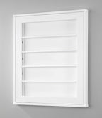 Whitmor MDF, Wood, Steel Wall Mounted Drying Rack for Storage, White