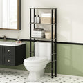 Furinno Turn-N-Tube Over The Toilet Storage, 3-Shelf Over The Toilet Organizer, Freestanding Space Saver Bathroom Shelf, for Bathroom Organizers and Storage, Grey Oak