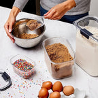 Rubbermaid Brilliance BPA-Free Airtight Food Storage Containers with Lids Set of 20 with Scoops Perfect for Kitchen and Pantry Organization
