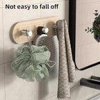 Kayqi 304 Stainless Steel Modern Large Hooks, Suitable for Various scenarios Such as bathrooms, Kitchens, bedrooms, Offices, etc. (Set of 2) (Silver)