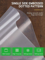 Syntus Vacuum Sealer Bags, 2 Pack 1 Roll 11" x 20' and 1 Roll 8" x 20' Commercial Grade Bag Rolls, Food Vac Bags for Storage, Meal Prep or Sous Vide