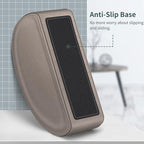 Remote Control Holder with 5 Compartments, KENOBEE Anti-slip Desktop Caddy Storage Organizer for Remote Controllers, Office Supplies, Makeup Brush, Media Accessories, Denim Coffee