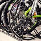CyclingDeal Bicycle Floor Parking Rack Stand - for Mountain MTB Road Bike - Indoor Home Garage Storage - Classic 6 Bikes