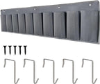 RV Shoe Pockets 10 Pockets Heavy Hanging Bedside Storage Organizer with Sturdy Hooks Storage Pockets Hangs on bed for Shoes Toys and Tool Accessories