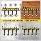 Drill Holder Wall Mount,Power Tool Organizer, 4 Cordless Drill Racks with Screwdriver Hole, Heavy Duty Garage Tool Storage Rack for Workshop Tool Room Basement