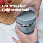 Hydro Flask Food Jar – Insulated Stainless Steel, Snack Travel Container for Hot Food, Lunch, & Soup 8 Oz Oat Tan