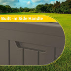 50 GallonOutdoor Storage Box,Resin Deck Boxes Waterproof, IndoorOutdoor Bin for Package Delivery, Patio Cushions, Gardening Tools, Lockable, UV Resistant