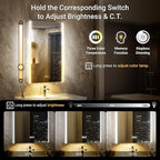 54x32 Lighted Medicine Cabinet Mirror with Magnifying & Night Lamp, 155° Soft-Close Hinge, Surface or Recessed Medicine Cabinet with Lights & Outlet, GFCI,Time Display& Inner Light,Hardwired