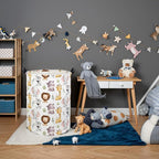 Animal Baby Laundry Basket Kids Hamper Animal Toy Storage Bin for Boys Room Decor Baby Nursery Hamper Gift Baskets for Bedroom Bathroom(Lovely Animal)