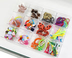 Simple Houseware Clear Drawer Organizer for Office Bin Desk Storage, 3.25"x 3.25", 12 Packs