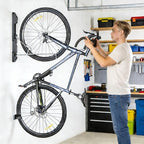 CXWXC Bike Rack Garage - Swivel Bike Wall Mount Rack - Bike Hangers for Garage, Space-Saving, Indoor Bike Storage Rack for Road, MTB, and Hybrid Bicycles