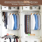 Tie Rack Hanger for Closet Upgraded 2-in-1 Tie and Belt Hanger Non Slip Tie Rack with 20 Hooks Tie Hanger Space Saving Wooden Belt Tie Organizer for Tank Tops Bras Cami Scarves, Walnut Color