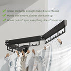 Mounted Wall Drying Rack, Laundry Hanger Dryer Rack, Laundry Hanger Rack, Wall Mounted Clothes Rack, Laundry Room Hanging Rack(Foldable/High-Bearing/Never Fall Off/Third Generation/Grey)