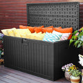 YITAHOME 230 Gallon Large Deck Box with Divider & Side Handles, Outdoor Double-Wall Storage for Patio Furniture Cushions, Garden Pool Accessories, Water Resistant & Lockable