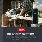 THERMOS Stainless King Vacuum-Insulated Beverage Bottle, 68 Ounce, Matte Steel