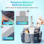 EUDELE Mesh Shower Caddy Portable for College Dorm Room Essentials,Shower Caddy Dorm with 8-Pocket Large Capacity for Beach,Swimming,Gym,Travel essentials