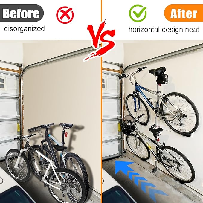 Eapele Bike Pedal Hanger Bicycle Wall Mount Horizontal Hanger, Heavy-duty 10GA Steel Plates Made, Support to 150lb, Compatible with Platform Pedal, Clipless Pedal, and Hybrid Pedal（3pcs）