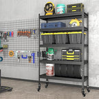 3" Storage Rack Caster Wheels, Storage Shelf Accessories Fit to Boltless Self Locking Shelving Racks, Total Load Capacity 1000 Lbs, 4 Pcs