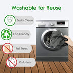 BeeGreen Grey Reusable Shopping Bags Wholesale Gray Reusable Grocery Bags Bulk Foldable-Machine Washable with Zipper Storage Pouch 20 Pieces