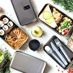 Leak Proof Stainless Steel Bento Box, Stainless Steel Lunch Box For Adults, Metal Bento Box, Japanese Lunch Container, Large With Compartment, Korean Bentobox, Non Toxic, Microwave Safe