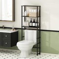 Furinno Turn-N-Tube Over The Toilet Storage, 3-Shelf Over The Toilet Organizer, Freestanding Space Saver Bathroom Shelf, for Bathroom Organizers and Storage, Black Espresso