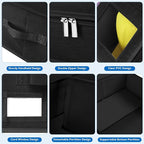Hat Storage for Baseball Caps-Holds Up to 24 Caps, Hat Organizer for Closet Stackable Hat Box with Cardboard, Dustproof Baseball Cap Organizer with 2 Handles for Home Travel (Black, 1 Pack)