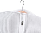 Univivi 60 Inch Lightweight Garment Bag for Hanging Clothes, Full Zipper Dress Bags for Gowns Dress Cover with Clear Window and ID Card Holder for Suits, Long Dress, Coats, 10 Pack, White