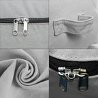 Omygarden Ultra Thick Fabric Clothes Canvas Storage Bag Foldable Closet Organizer Bag with Reinforced Handle Sturdy for Sweaters, T-shirts, Blankets, Coats, 3 Pack, Light Gray