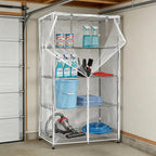 Wire Shelf Cover,600D Heavy Duty 100% Waterproof Shelf Covers for Wire Shelving,Outdoor Storage Shelves Cover for Metal Rack,36 W x 18" D x 72" H,Clear