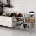 24" Deep x 54" Wide x 34" Height Wire Shelving Kit | 3-Tier | NSF Commercial Storage Rack Unit
