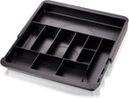 Officemate Recycled Expandable Drawer Tray, 10 3/8 W - 16 W, Black (26372)