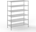 24" Deep x 54" Wide x 74" Height Wire Shelving Kit | 6-Tier | NSF Commercial Storage Rack Unit