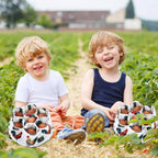 Egg Collecting Basket, Canvas Egg Basket for Gathering with 7 Pouches for Chicken, Duck, Goose, Bird, Various Poultry Collection (Grass-nest chicken)