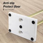KES Standing Towel Rack with Marble Base, 37" H (Equal Height) Gold Towel Rack for Bathroom Floor, Towel Rack Stand Fits Large Bath Towel, 18/8 Stainless Steel, BTH229-BZ