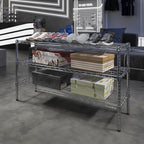 14" Deep x 48" Wide x 27" Height Wire Shelving Kit | 3-Tier | NSF Commercial Storage Rack Unit