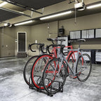 WALMANN 3 Bikes Floor Bike Stand, Bike Parking Rack Garage Bike Storage Stand Indoor/Outdoor 22-28" Wheel Stand, Max. Tire Width 2.1"