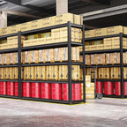Set of 2 71.2"H-35"W All Metal Garage Shelving-2050LBS 5 Tier Storage Shelves,Adjustable Heavy Duty Shelving Unit and Storage Large Rack,Utility Steel Shelf For Shop Warehouse Industrial 71.2"x35"x16"