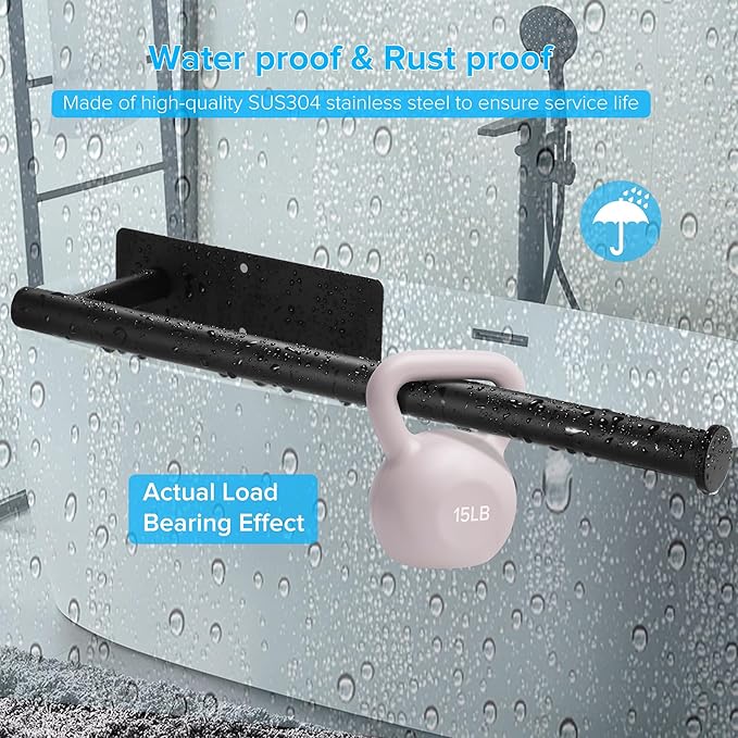 2nd Gen Paper Towel Holder Under Cabinet No Drilling, [More Sturdy] Self Adhesive or Drilling Paper Towel Holder Wall Mount for Kitchen,RV [Fit Mega Paper Towel Roll] SUS304 Stainless Steel