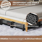 Under Bed Storage, Under the Bed Storage Containers with Wheels, Under Bed Shoe Storage Organizer Drawer for Bedroom Clothes Shoes Blankets -4Pack