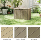 Outdoor Storage Box Waterproof, 50 Gallon Lockable Resin Deck Box Small, Patio Storage Bin for Pool Accessories Cushion Furniture, Garden Tools, UV-Resistant Outside Delivery Grey