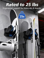 ski wall mount, ski snowboard storage rack tool