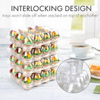 LotFancy (12 Count x 5 Sets) Cupcake Containers with 60 Liners, Plastic Stackable Cupcake Boxes, Disposable Muffin Holder with Detachable Tall Dome Lid, BPA Free, Clear Cupcake Carrier, Standard Size