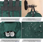 BeeGreen Laundry-Bag-Backpack-Heavy-Duty, Green Nylon Drawstring Portable Laundry Backpack Tall Foldable Extra Large Dirty Clothes Travel Bag with Handle College Dorm Apartment Essentials