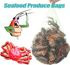 STAYWILD 100 PCS Onion Potato Garlic Storage Bag-20 Inch Seafood Boil Bags | Fruit Vegetables Reusable Mesh Produce Storage Bags | Mesh Cooking Boil Bags for Crab Clam Shellfish Crawfish