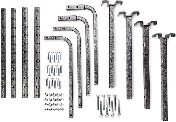 HyLoft 80844-10 34 in. x 26 in. Adjustable Garage Ceiling Mount Storage Rack Kit - Hammertone