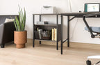 Safco Onyx Letter-Size Desktop Tub File, Collapsible For Compact Storage, Integrated Handles, Steel Mesh, Black