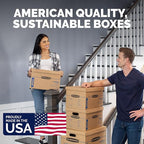 Bankers Box Small Classic Moving Box 10 Pack, Reinforced Handles, Tape-Free Assembly, Box with Lid, 15-In x 12-In x 10-In (7714901)
